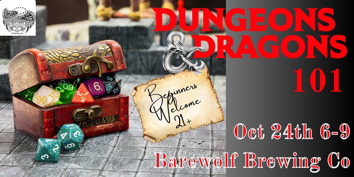 Dungeons & Dragons 101@ Barewolf Brewing Co