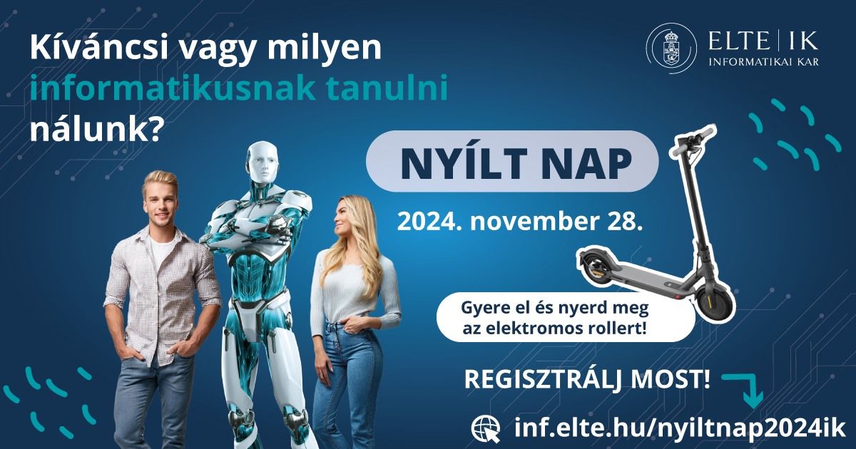 Ny\u00edlt nap 2024.11.28. | Fedezd fel az ELTE IK vil\u00e1g\u00e1t