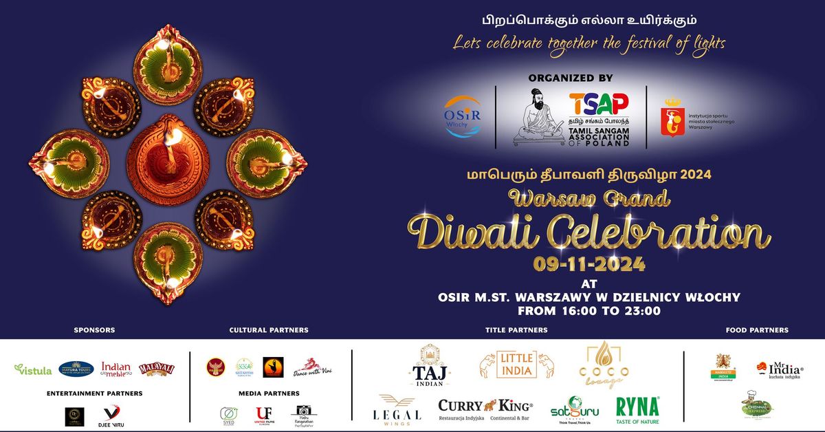 Warsaw Grand Diwali Celebration 2024 BY TSAP