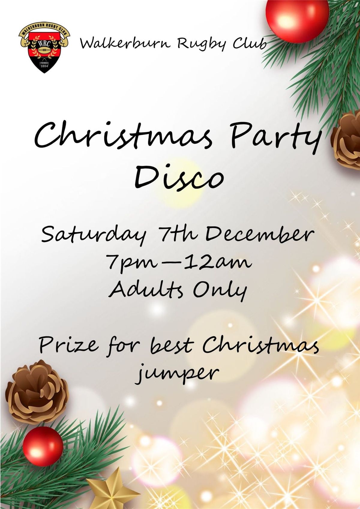 Walkerburn Rugby Club Christmas Party