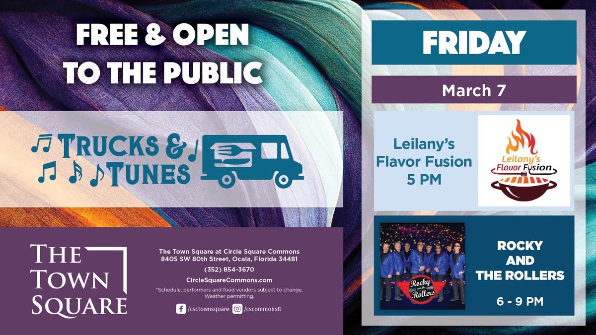 Trucks & Tunes with Leilany's Flavor Fusion & Rocky and the Rollers