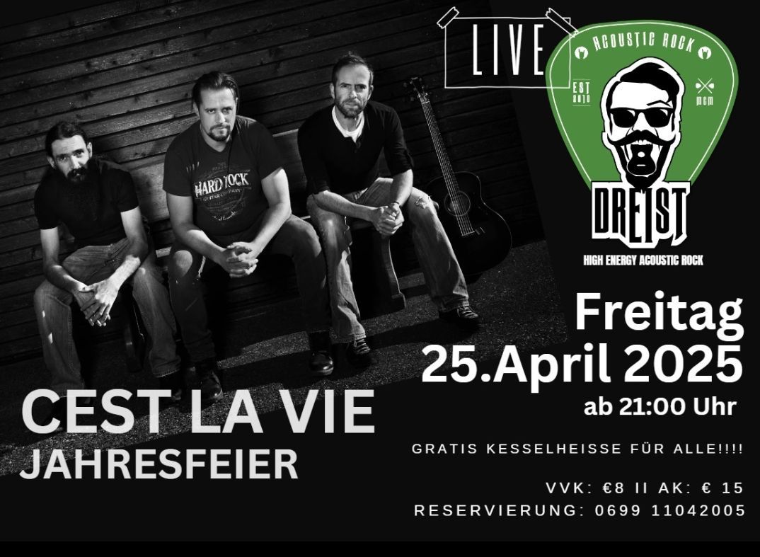 DREIST die Live Band zur Jahresfeier 