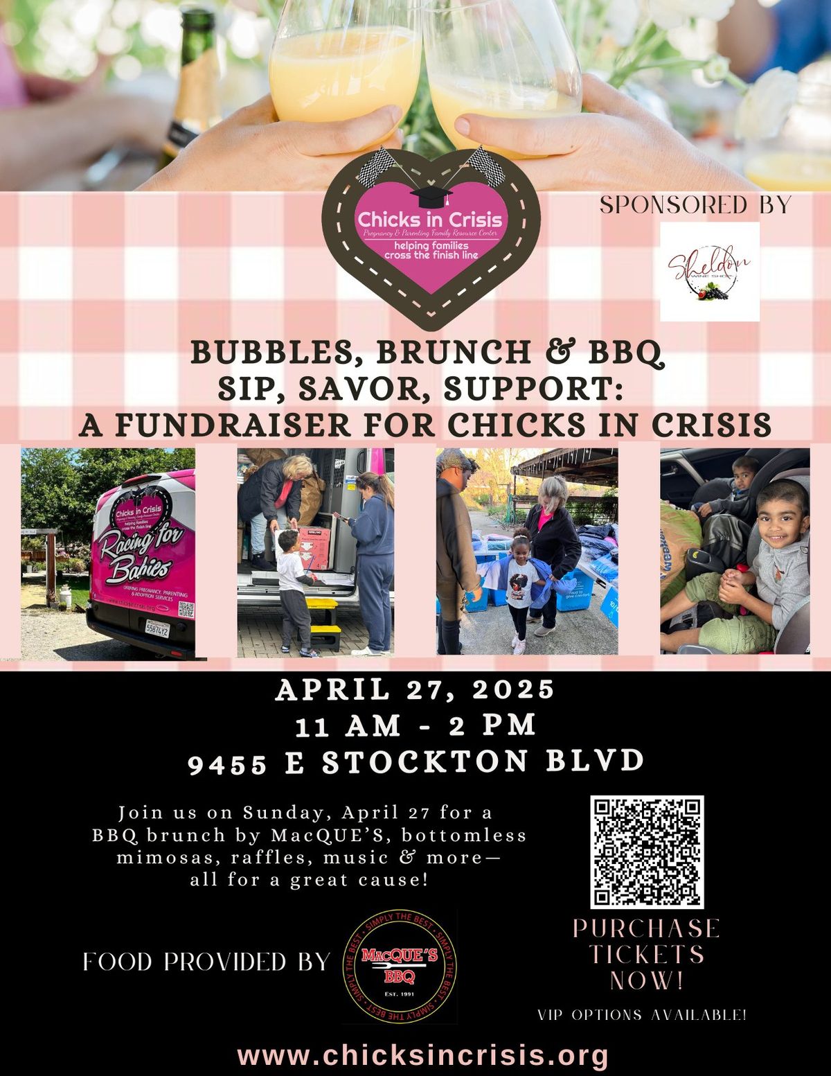 Bubbles, Brunch & BBQ: Sip, Savor, Support: A Fundraiser for Chicks in Crisis