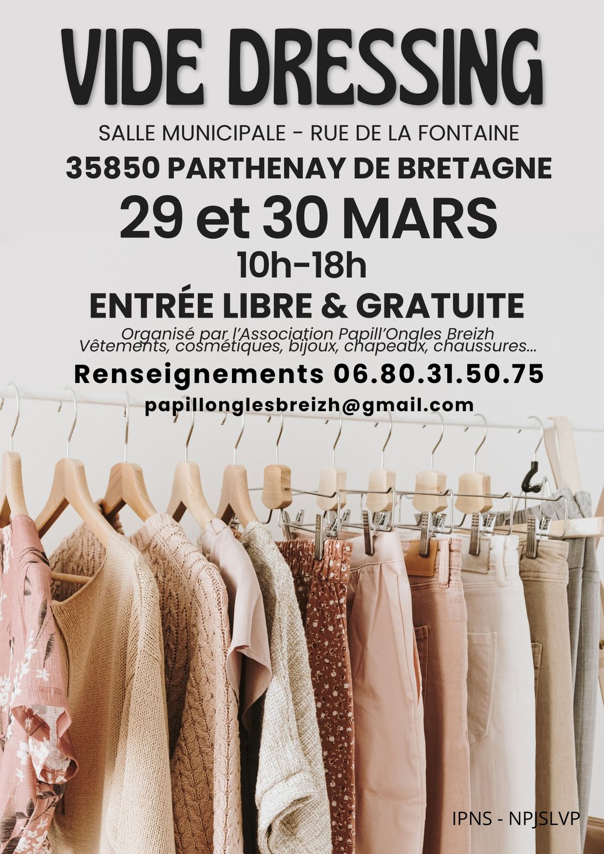 2e Vide Dressing de l'association Papill'Ongles Breizh \u00e0 Parthenay de Bretagne 35850