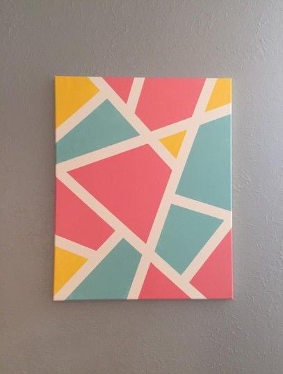 School\u2019s Out Kids\u2019 Crafts: Geometric Paintings