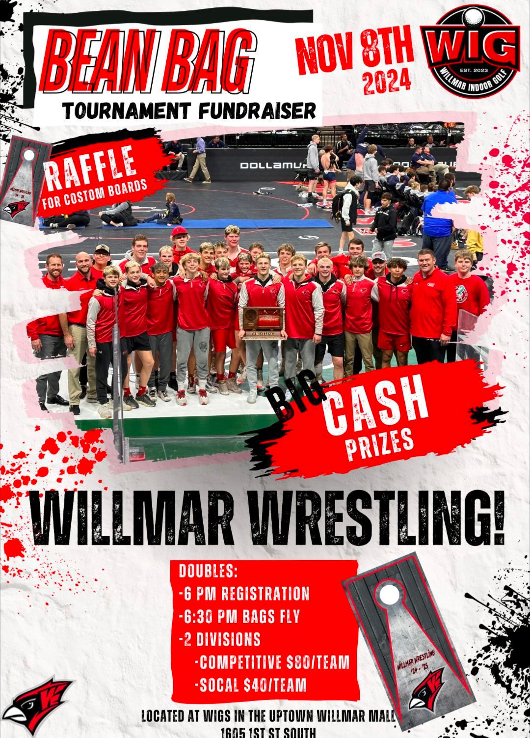 Willmar Wrestling Bean Bag Tournament Fundraiser 