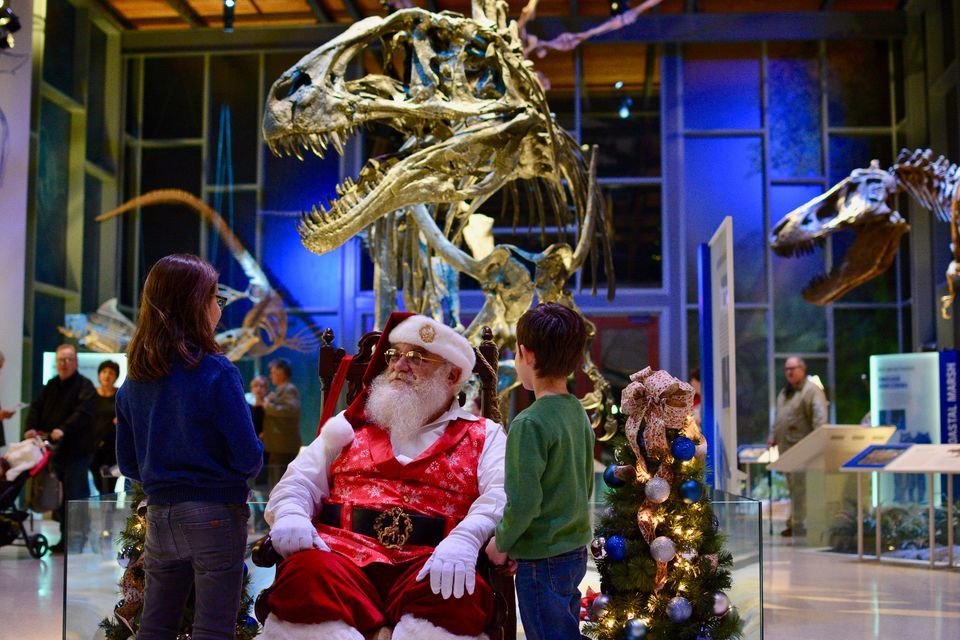 Pictures with Santa and the Dinosaurs