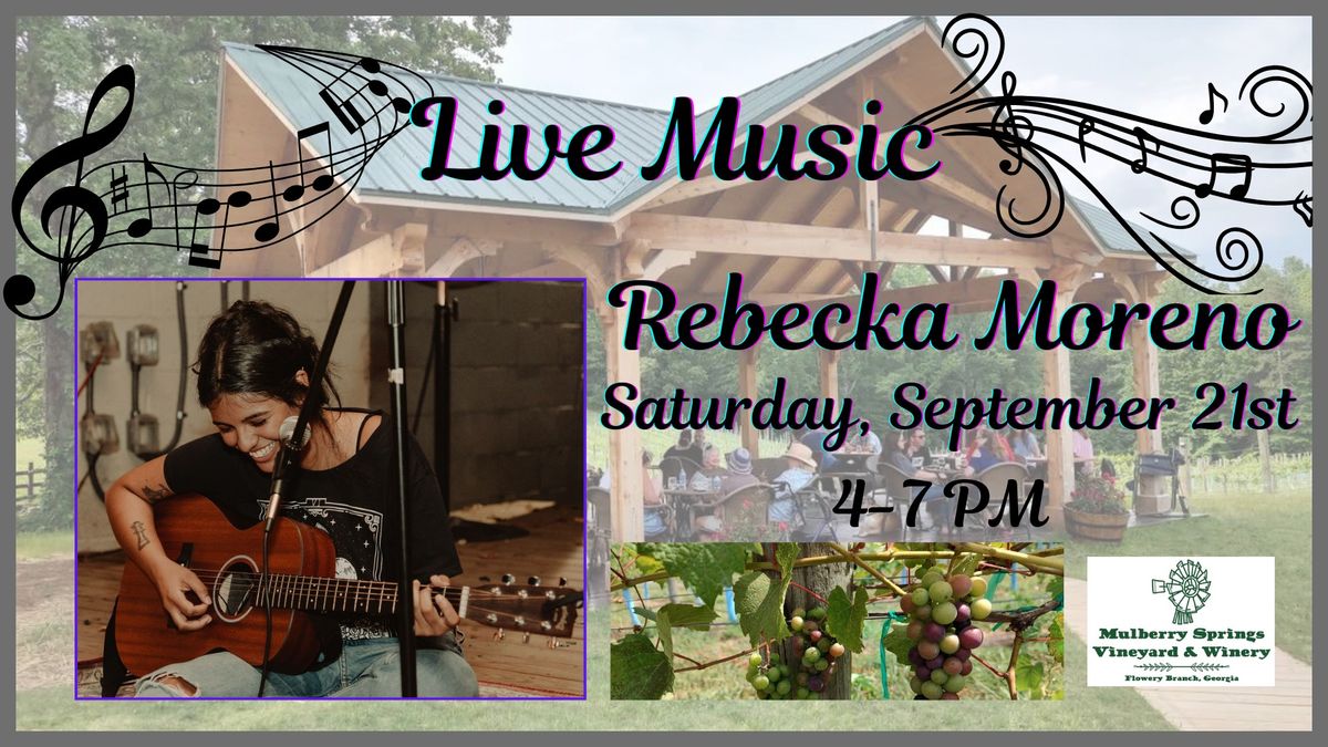 Live Music - Rebecka Moreno - Wine Time