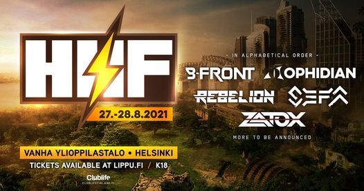 HelZinki Hardstyle Festival Live 2021, Vanha ylioppilastalo, Helsinki, 27  August to 29 August