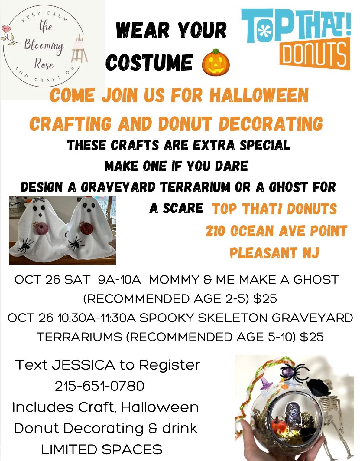 TOP THAT! DONUTS and the Blooming Rose Halloween Crafting Donut Making Event