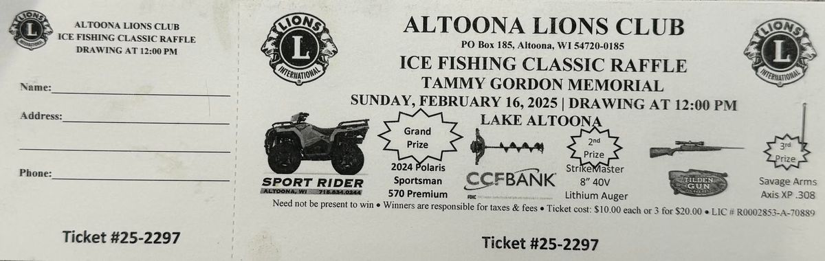 Ice Fishing Raffle