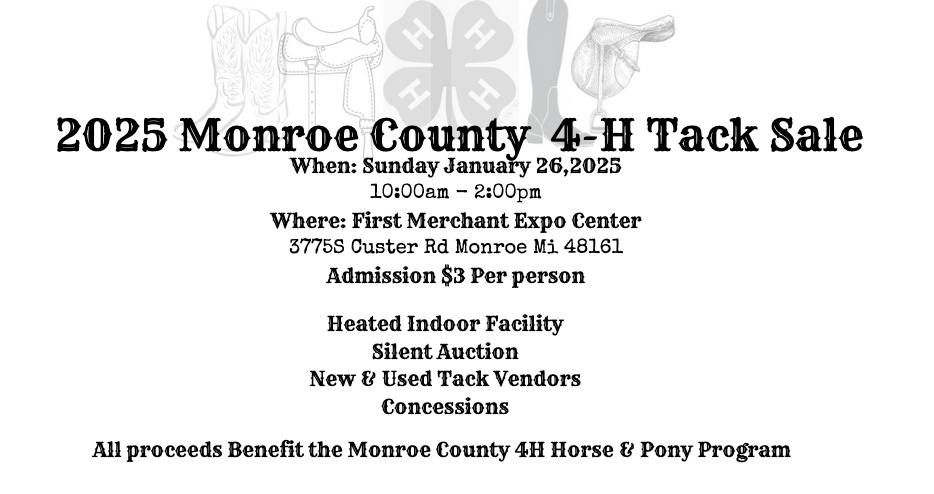 2025 Monroe County 4-H Tack Sale