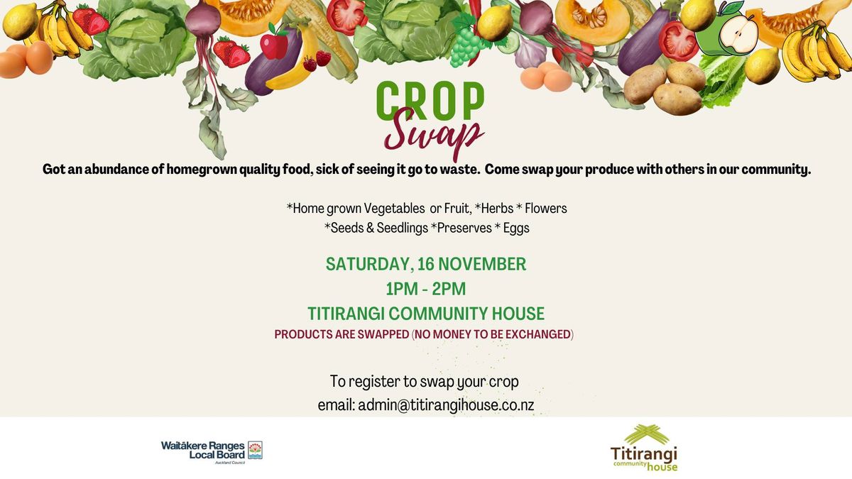 Crop Swap @Titirangi Community House 