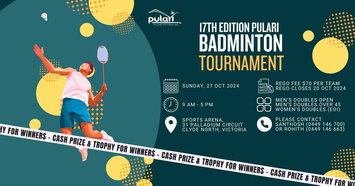 Pulari Badminton Tournament - 17th Edition