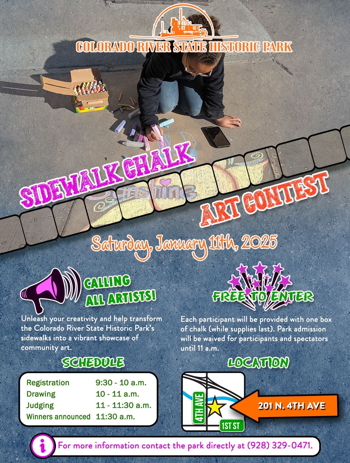 Sidewalk Chalk Art Contest