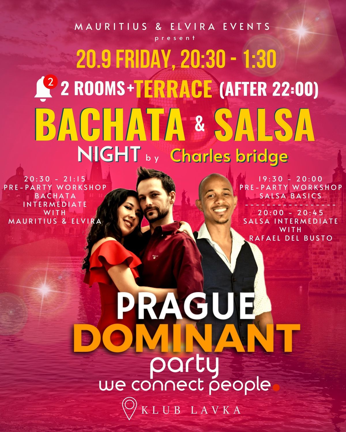 Bachata & Salsa by Charles Bridge with Rafa