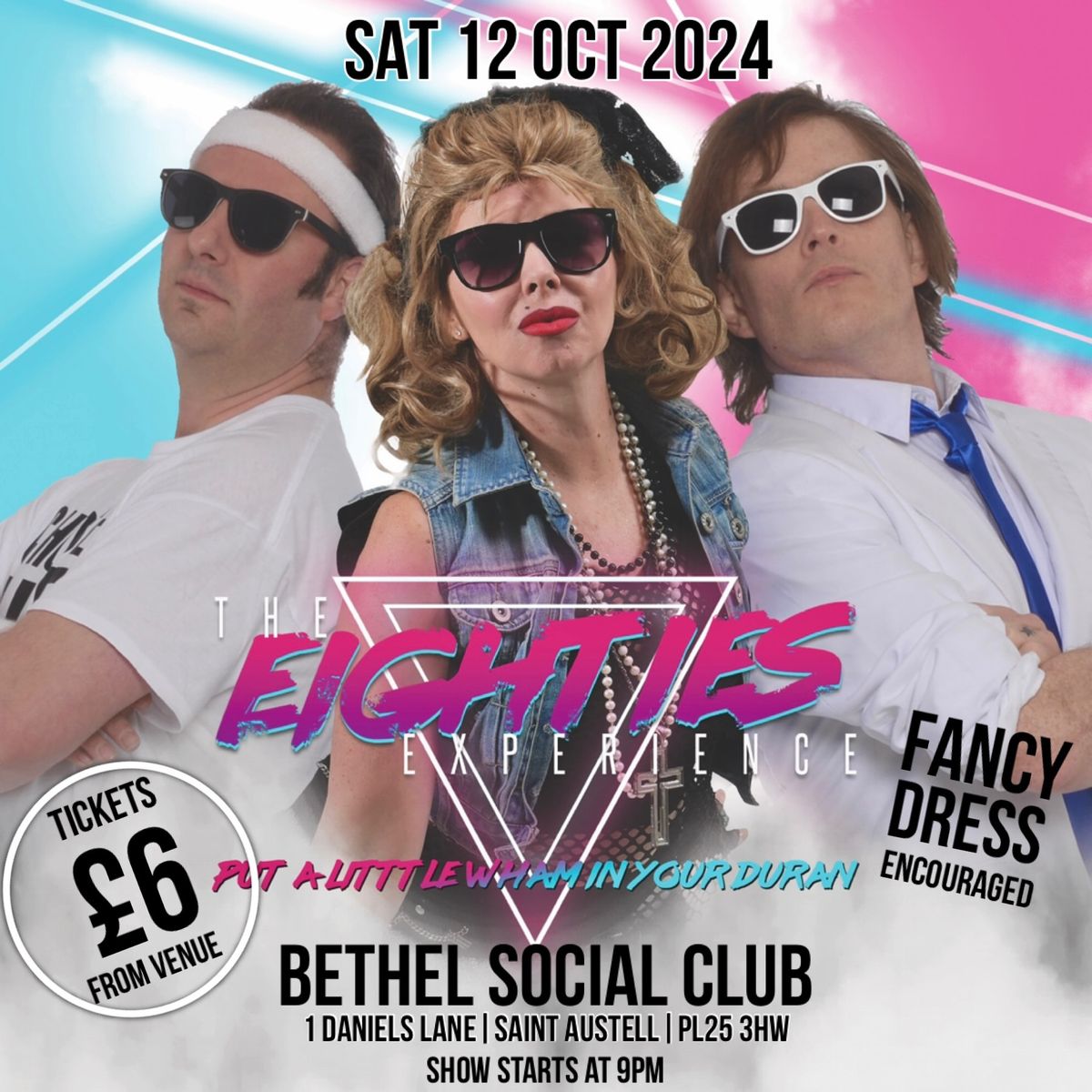 The Eighties Experience Band Live at Bethel Social Club, St. Austell