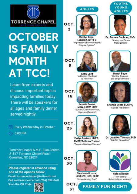 TCC's October Family Month!