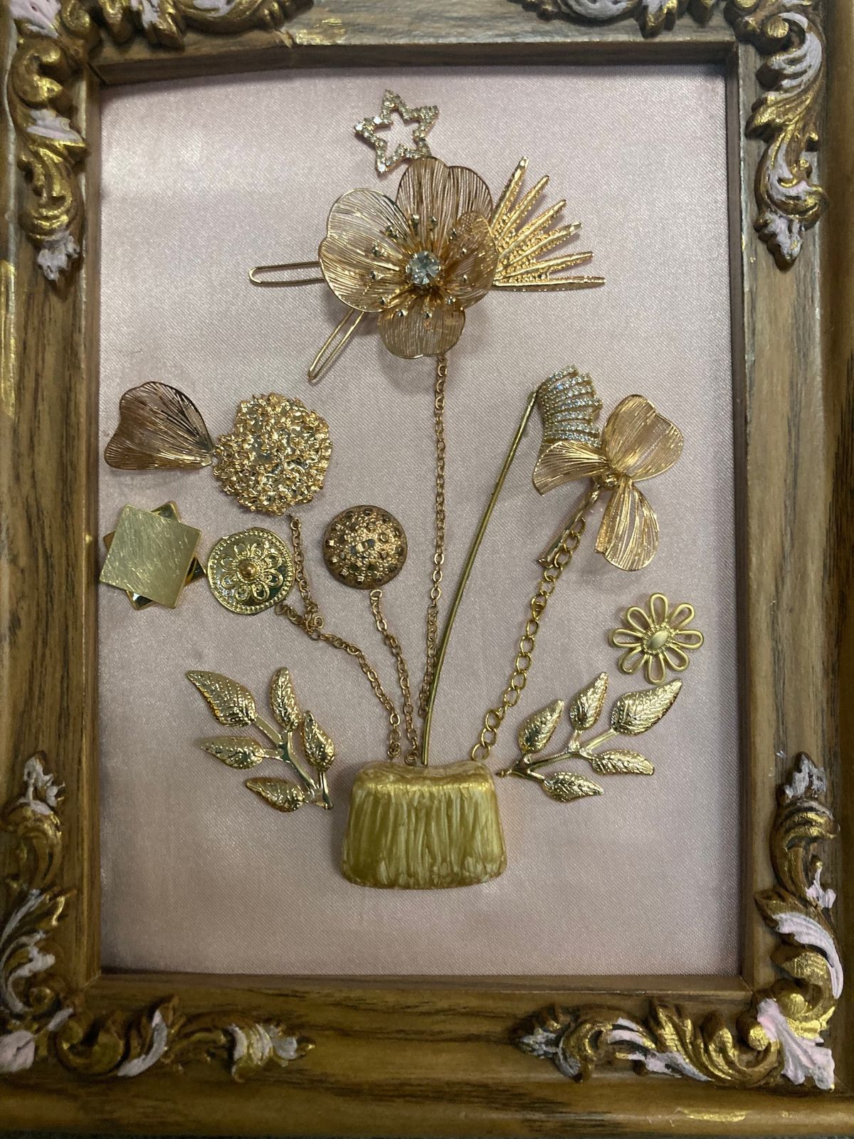 Jeweled Framed Flowers