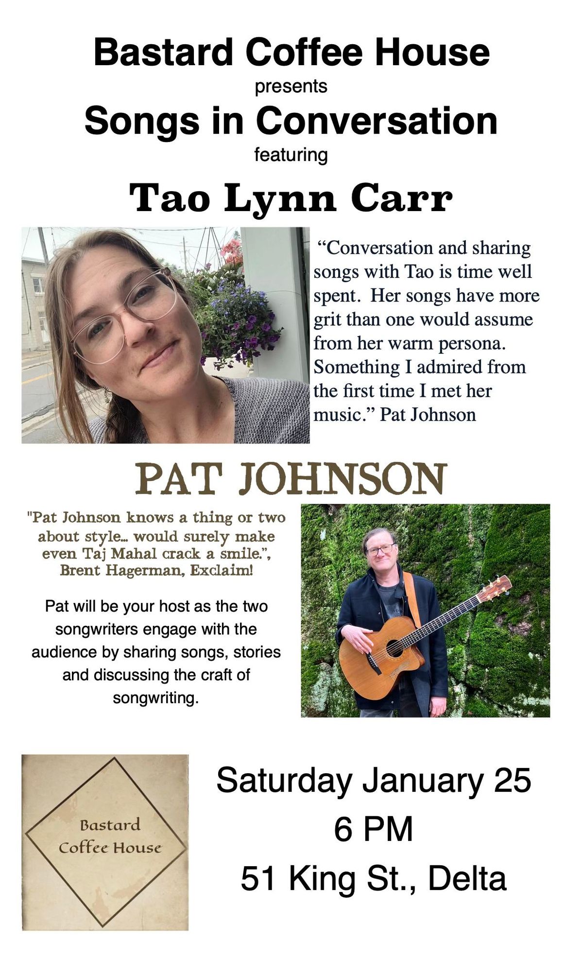 Songs in Conversation featuring Tao Lynn Carr