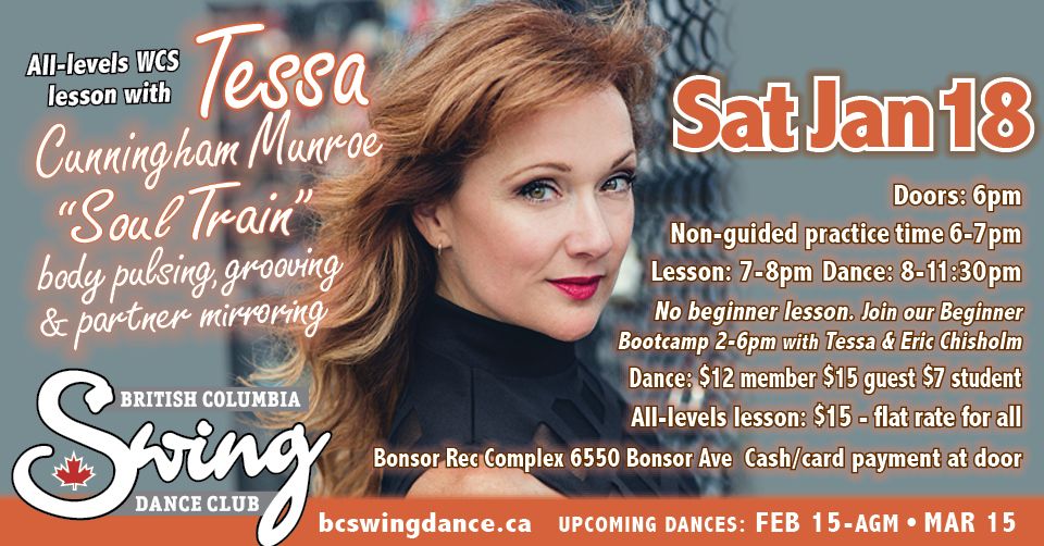 BC Swing Dance Club's January 18th Lesson and Dance!