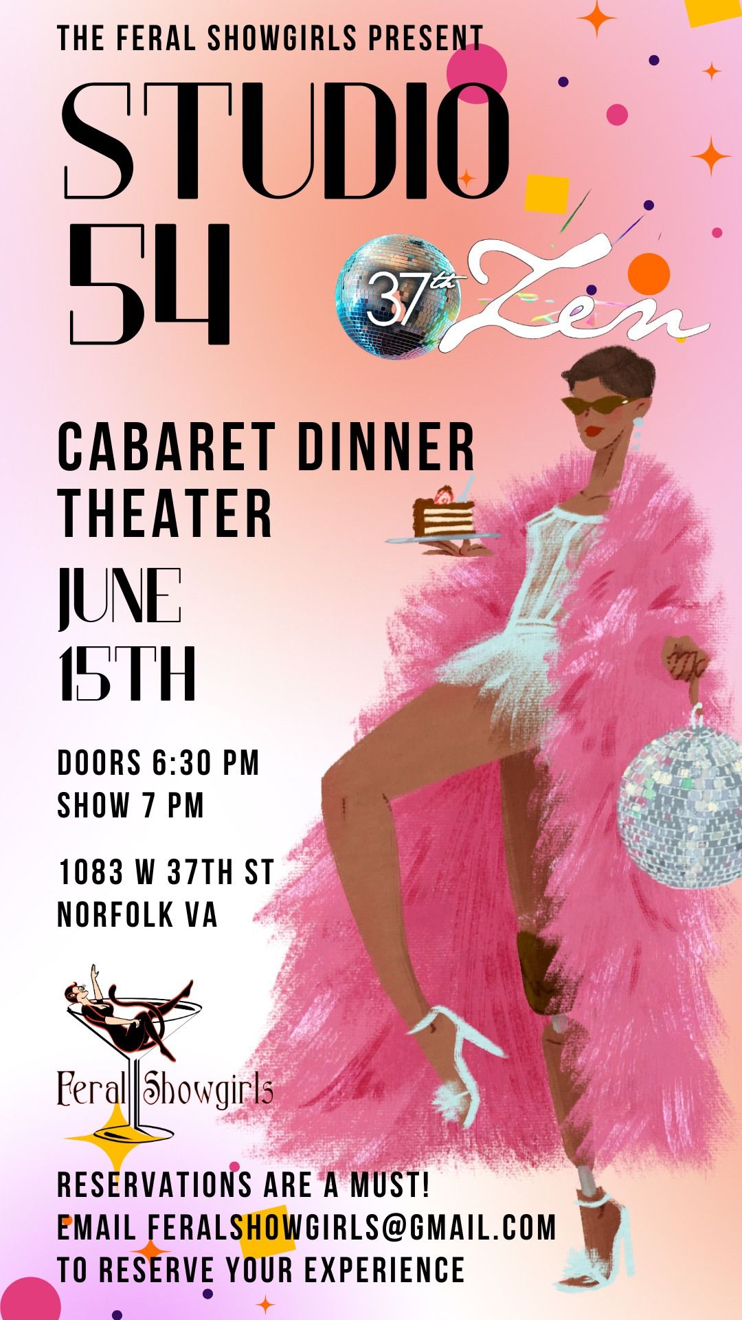Cabaret Dinner Theater Studio 54!