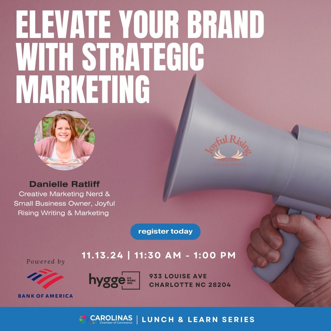 Lunch & Learn Elevate Your Brand with Strategic Marketing