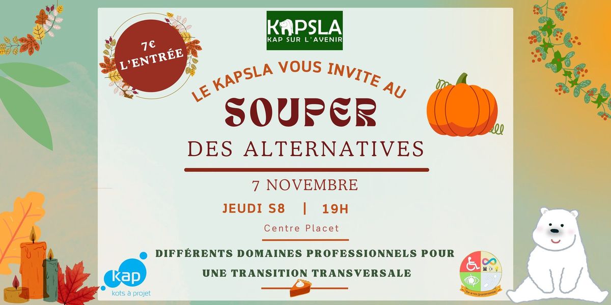 SOUPER DES ALTERNATIVES 2024 - par le Kap sur l'Avenir 