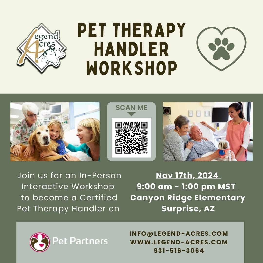 Pet Therapy Handler Workshop