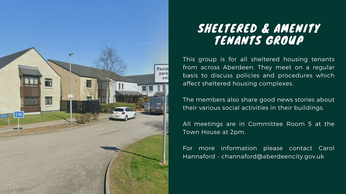 Sheltered and Amenity Housing Group - Meetings