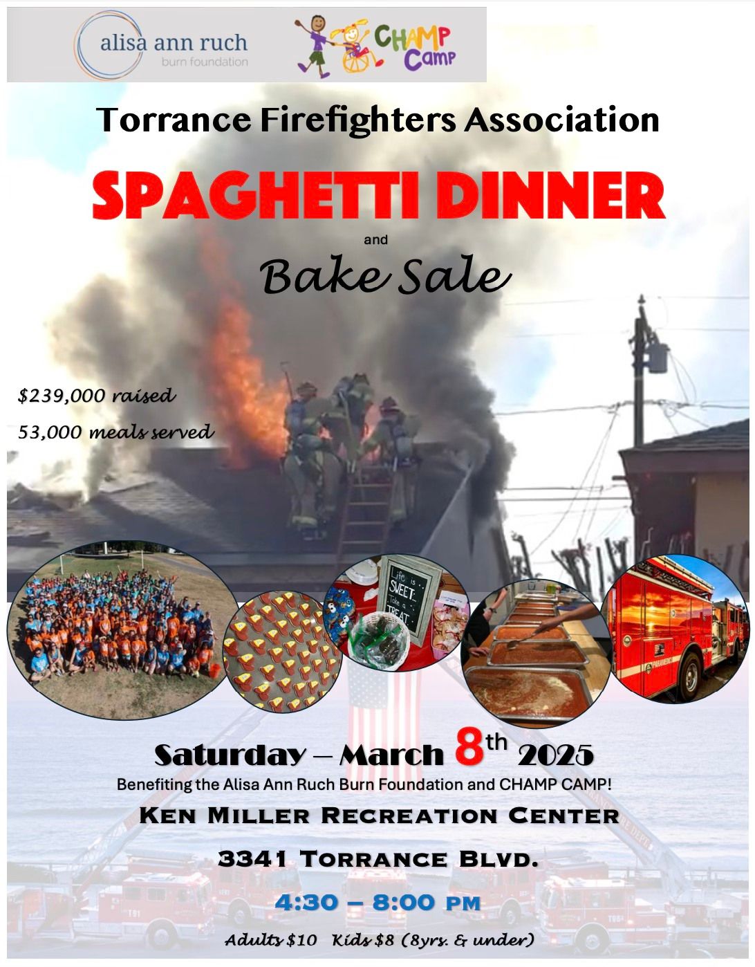 Torrance Firefighters Assoc. 51st Annual Spaghetti Dinner and Bake Sale