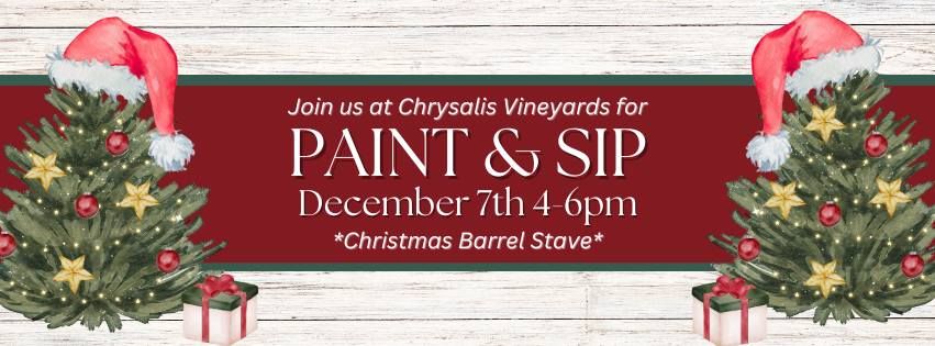 Paint & Sip @ Chrysalis Vineyards