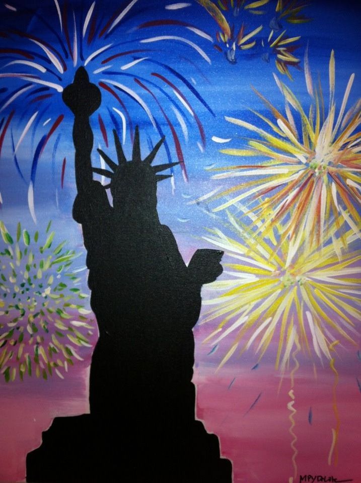 Sip & Paint Lady Liberty Fireworks - BYOB and Free Onsite Parking