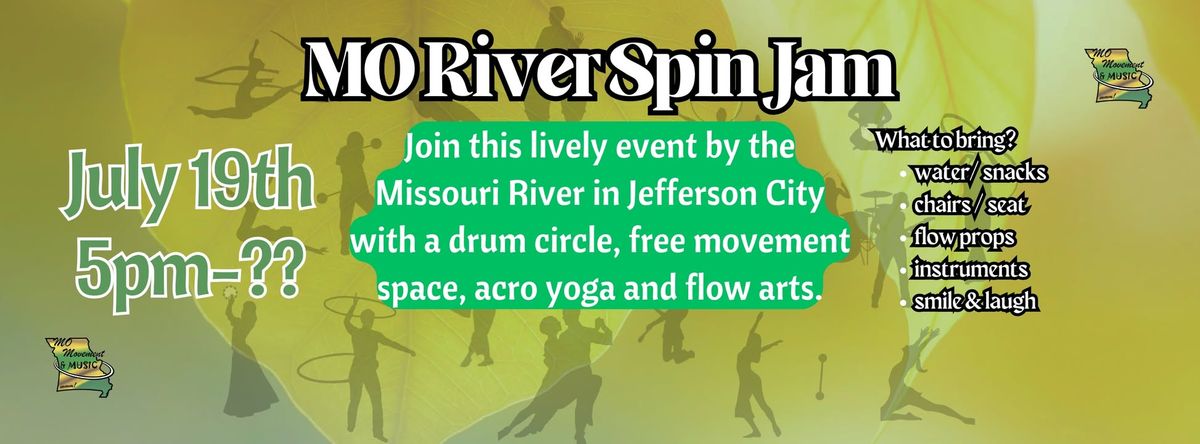 MO River Spin Jam - July 2025 - Jefferson City burn at the Missouri river- Noren river access