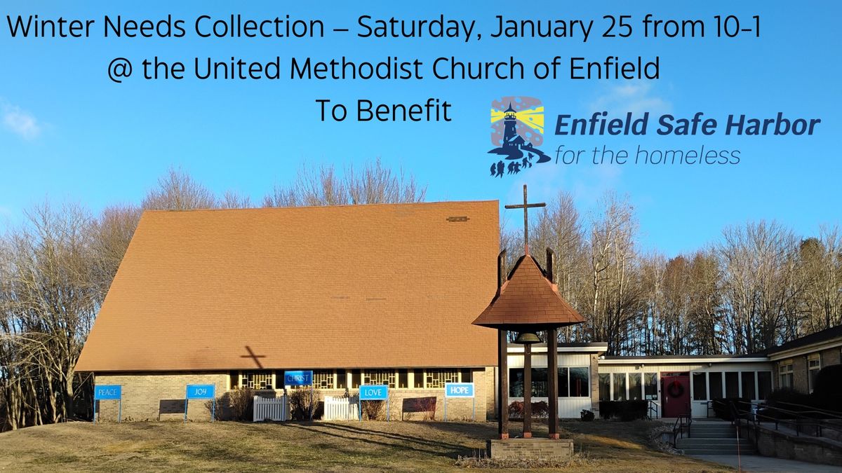 Enfield Safe Harbor for the Homeless Winter Needs Collection \u2013 Saturday, January 25