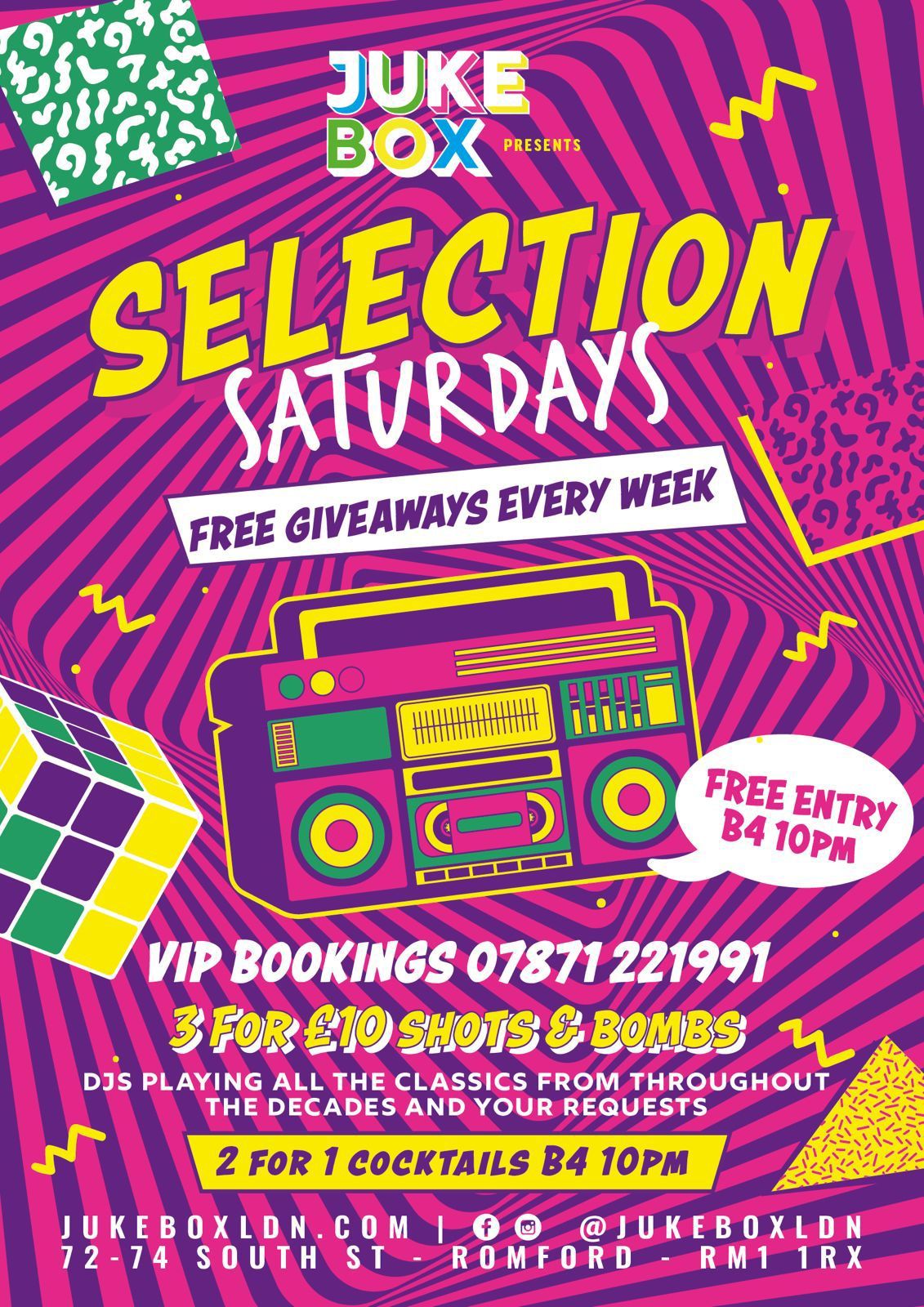 Selection Saturdays - Free Entry B4 10pm