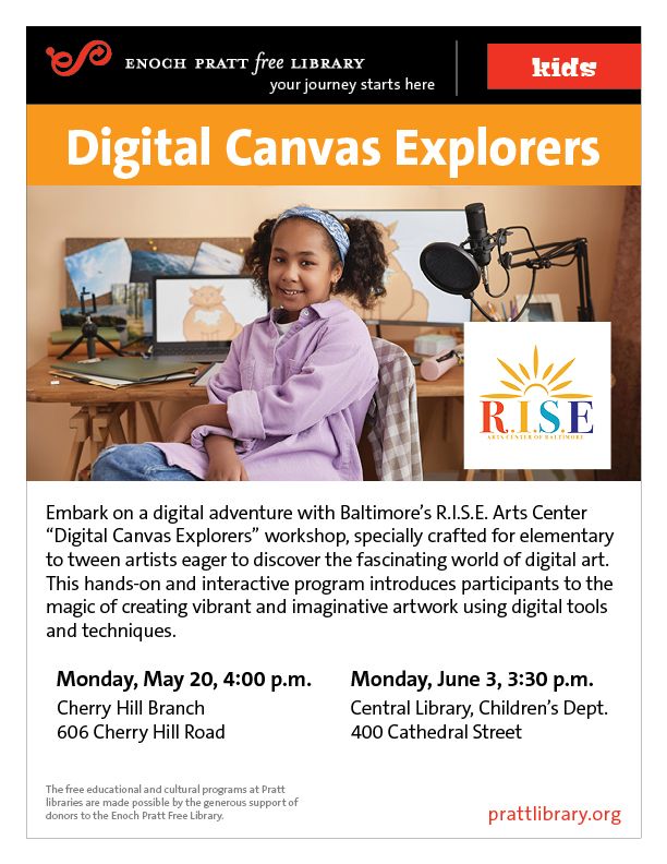 R.I.S.E. Arts Center "Digital Canvas Explorers" workshop