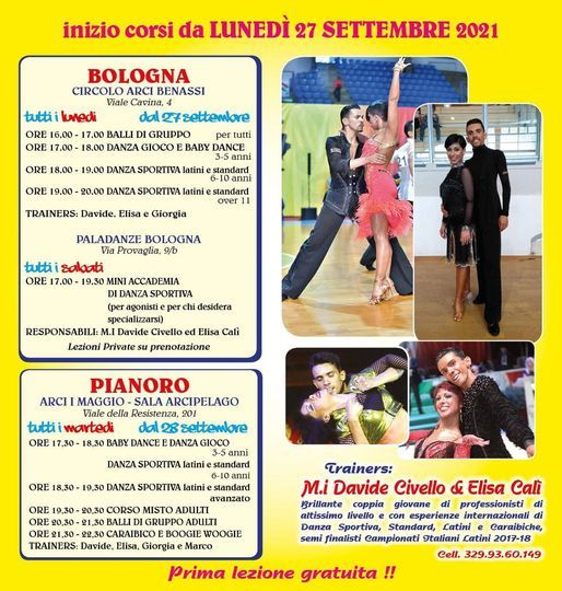 Inizio corsi di ballo al Circolo Benassi