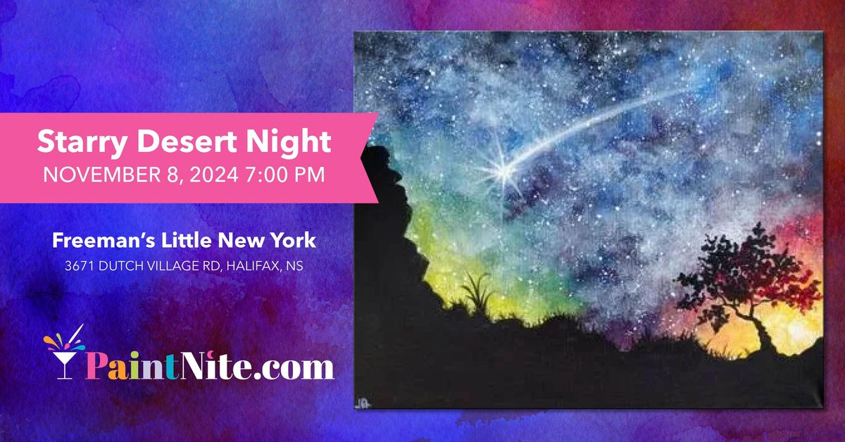 Paint Nite | Starry Desert Night