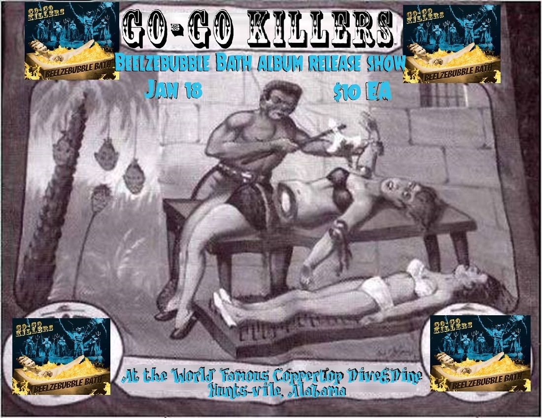 Go-Go Killers' BEELBEBUBBLE BATH Vinyl Album Release Show w Fiends TBA