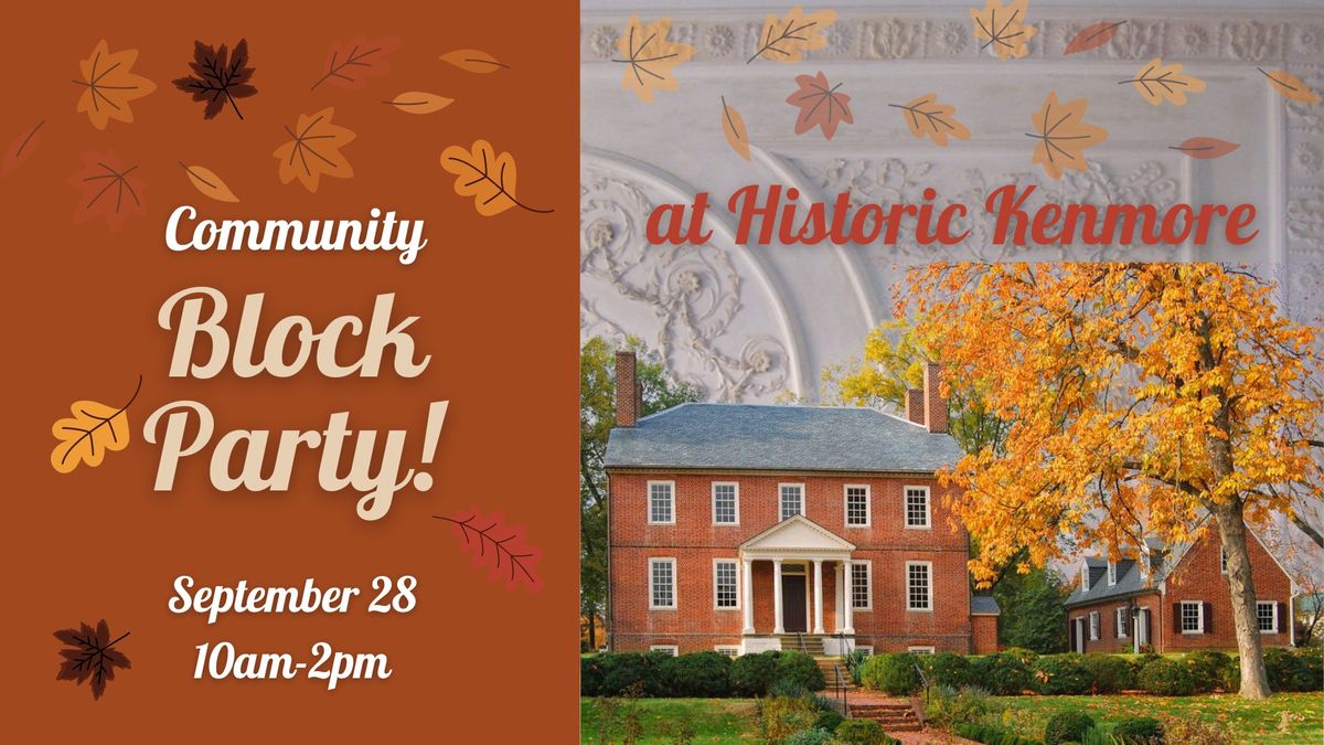 Community Block Party at Historic Kenmore