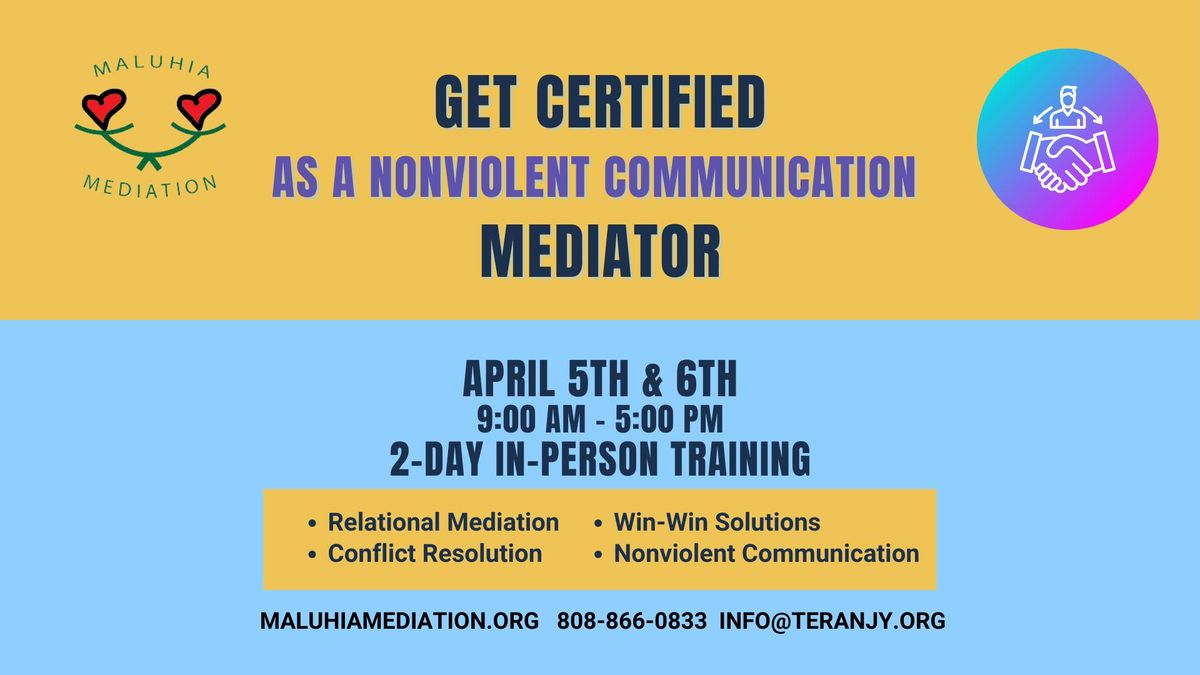 Nonviolent Communication Mediation Training 