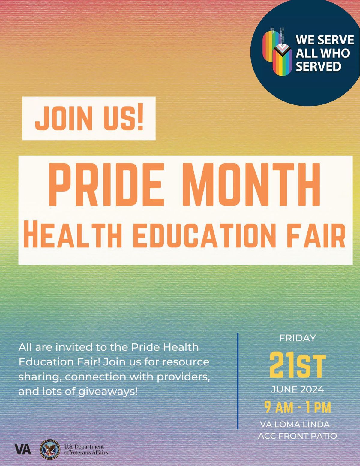 Pride Month Health Education Fair