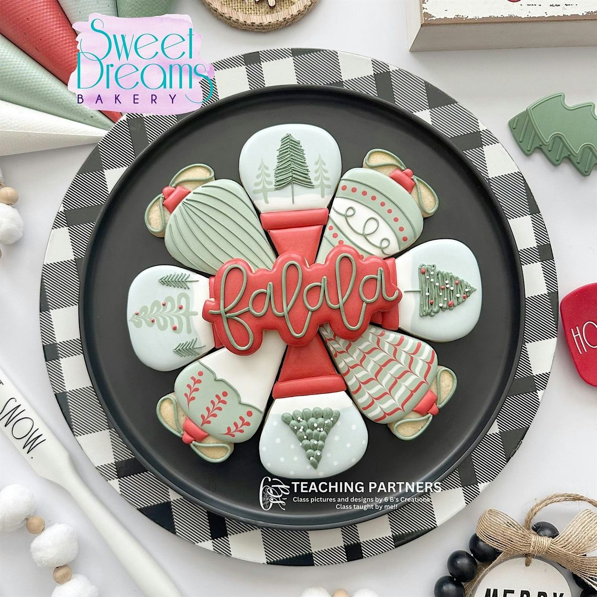 Christmas Platter ~ Cookie Decorating Class