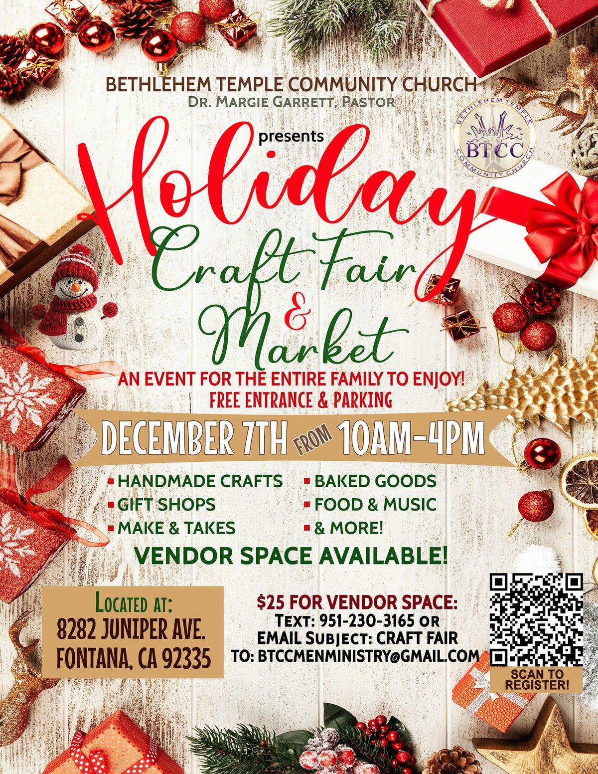 Holiday Crafting Fair and Marketplace Event