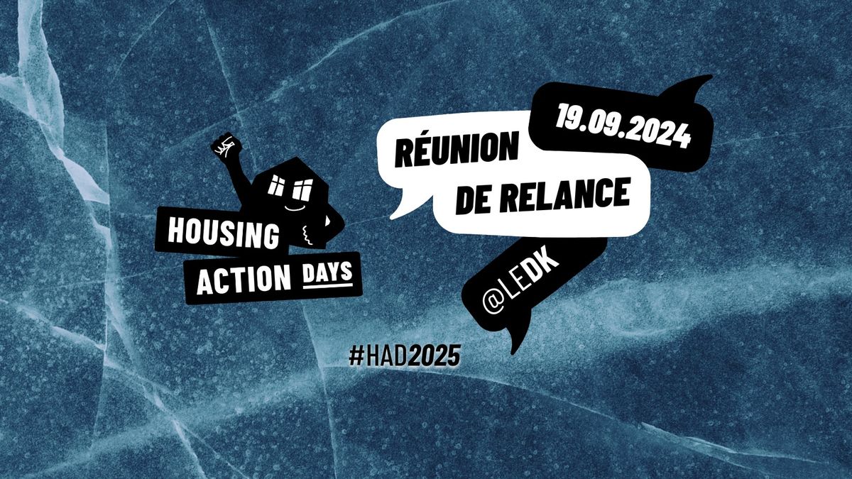 R\u00e9union de relance: Mobilisation & Housing Action Day 2025