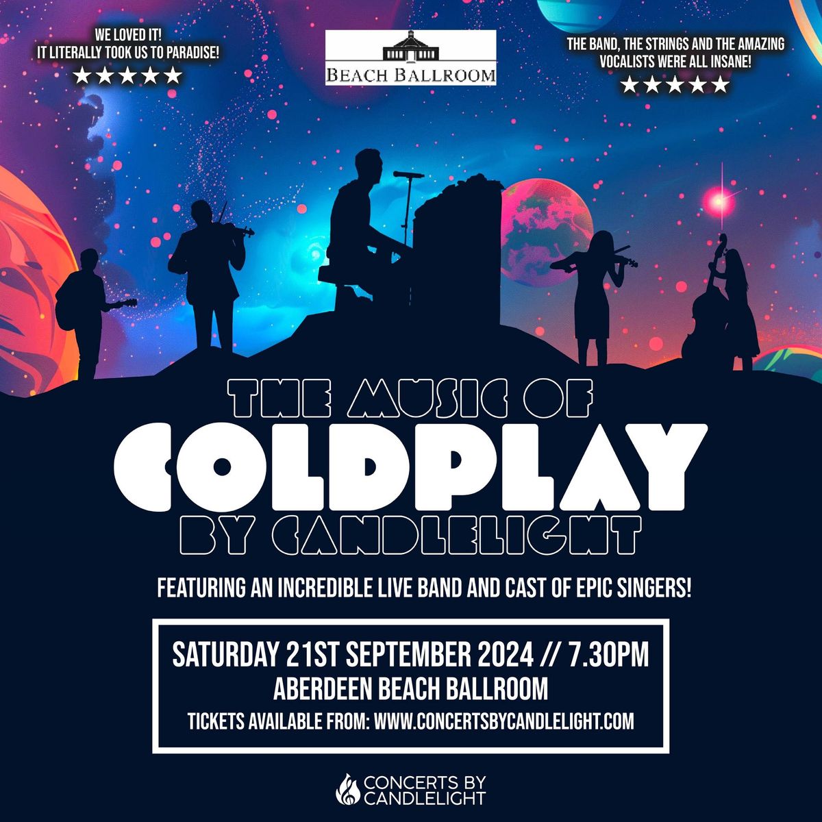 The Music Of Coldplay By Candlelight At Aberdeen\u2019s Beach Ballroom