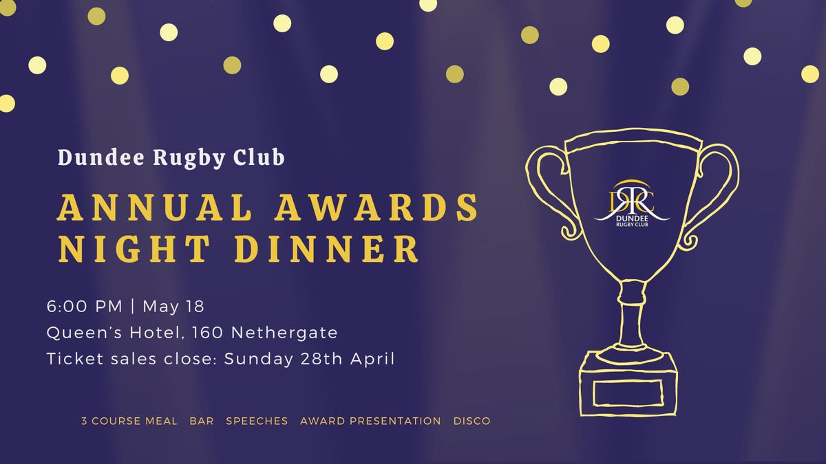 \ud83c\udfc6 Dundee Rugby Awards Night Dinner 2024\ud83c\udfc6 