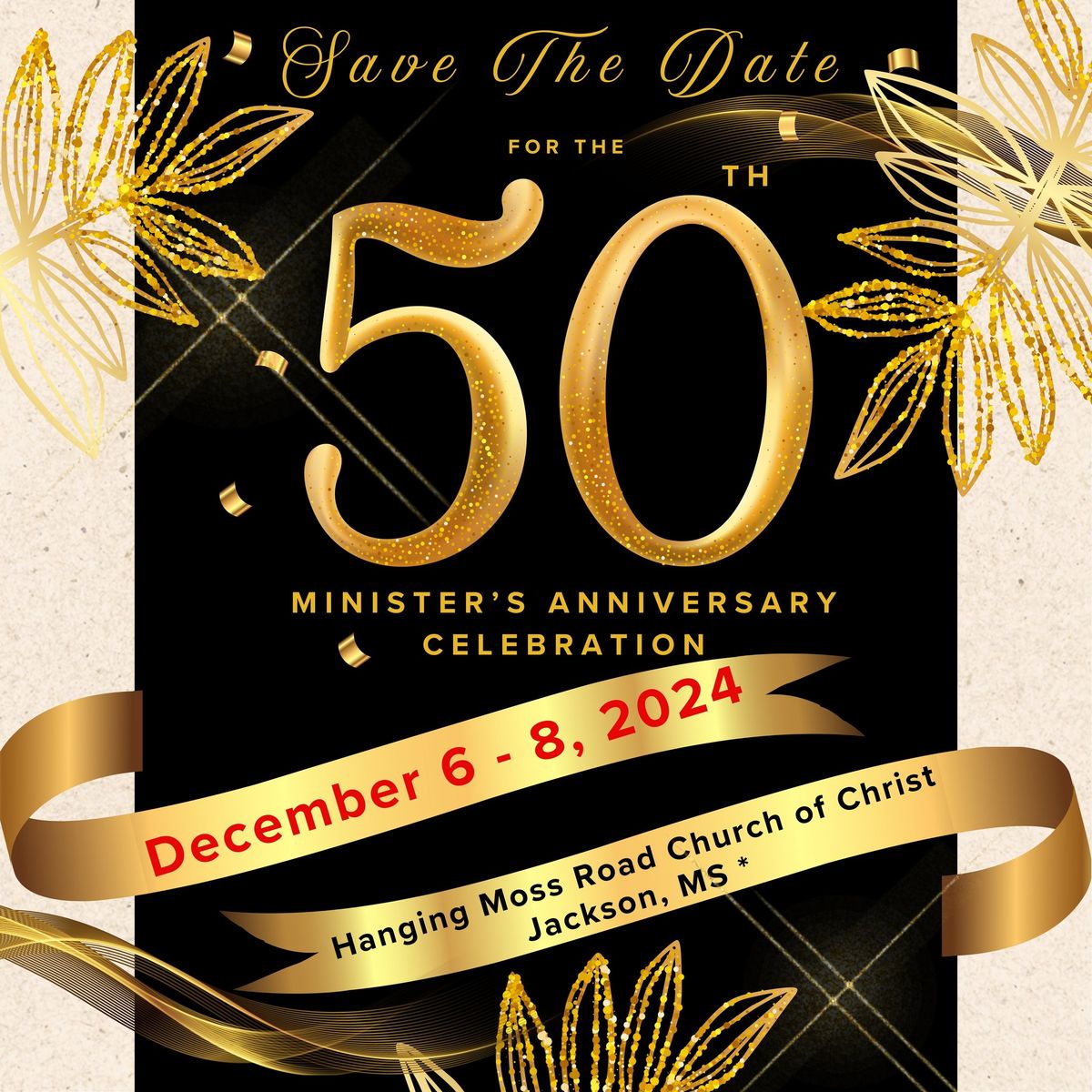 50TH YEAR MINISTER\u2019S APPRECIATION