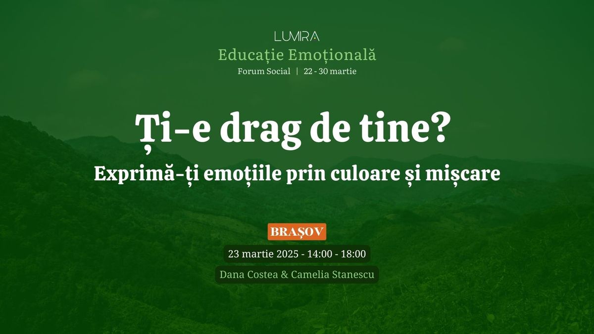 \u021ai-e drag de tine? Exprim\u0103-\u021bi emo\u021biile prin culoare \u0219i mi\u0219care